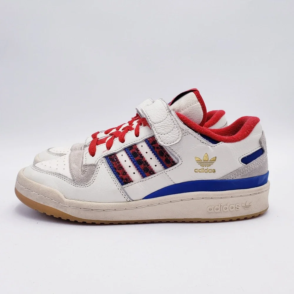 Adidas Forum Low Off White Scarlett Collegiate Royal‎ Stripes Sneaker Men's 6.5